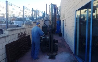 Maquinaria del estudio geotécnico