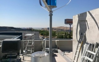 Generador eólico cubierta