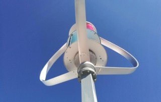 Generador eólico cubierta aspas