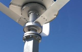 Generador eólico cubierta detalle