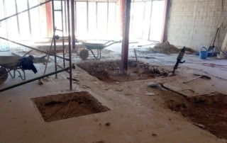 Vista general del inicio de los trabajos