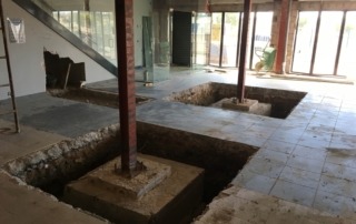 Vista general de las nuevas zapatas